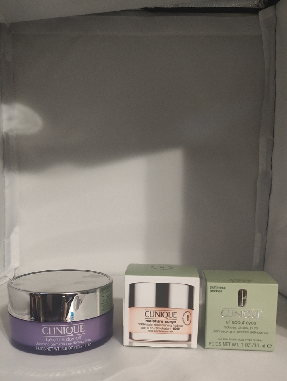 Clinique Cleansing Balm & All About Eyes & Moisture Surge Full Size Retail $190
